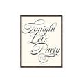 Picture of Tonight Let's Party _GroupedProduct_Rectangle_Portrait_Canvas_Framed_