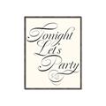 Picture of Tonight Let's Party _GroupedProduct_Rectangle_Portrait_Canvas_Framed_