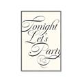 Picture of Tonight Let's Party _GroupedProduct_Rectangle_Portrait_Canvas_Framed_