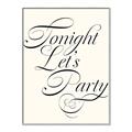 Picture of Tonight Let's Party _GroupedProduct_Rectangle_Portrait_Canvas_Framed_