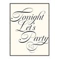Picture of Tonight Let's Party _GroupedProduct_Rectangle_Portrait_Canvas_Framed_