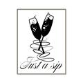 Picture of Just a Sip _GroupedProduct_Rectangle_Portrait_Canvas_Framed_
