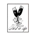 Picture of Just a Sip _GroupedProduct_Rectangle_Portrait_Canvas_Framed_