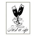 Picture of Just a Sip _GroupedProduct_Rectangle_Portrait_Canvas_Framed_