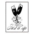 Picture of Just a Sip _GroupedProduct_Rectangle_Portrait_Canvas_Framed_