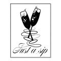 Picture of Just a Sip _GroupedProduct_Rectangle_Portrait_Canvas_Framed_