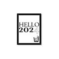 Picture of Hello 2024 _GroupedProduct_Rectangle_Portrait_Framed_Matted_