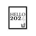 Picture of Hello 2024 _GroupedProduct_Rectangle_Portrait_Framed_Matted_
