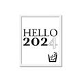 Picture of Hello 2024 _GroupedProduct_Rectangle_Portrait_Framed_Matted_