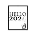 Picture of Hello 2024 _GroupedProduct_Rectangle_Portrait_Framed_Matted_