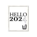 Picture of Hello 2024 _GroupedProduct_Rectangle_Portrait_Framed_Matted_