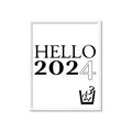 Picture of Hello 2024 _GroupedProduct_Rectangle_Portrait_Framed_Matted_