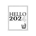 Picture of Hello 2024 _GroupedProduct_Rectangle_Portrait_Framed_Matted_