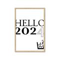 Picture of Hello 2024 _GroupedProduct_Rectangle_Portrait_Framed_Matted_