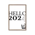 Picture of Hello 2024 _GroupedProduct_Rectangle_Portrait_Framed_Matted_