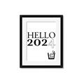 Picture of Hello 2024 _GroupedProduct_Rectangle_Portrait_Framed_Matted_