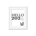 Picture of Hello 2024 _GroupedProduct_Rectangle_Portrait_Framed_Matted_
