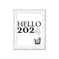 Picture of Hello 2024 _GroupedProduct_Rectangle_Portrait_Framed_Matted_