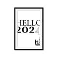 Picture of Hello 2024 _GroupedProduct_Rectangle_Portrait_Framed_Matted_