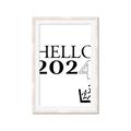 Picture of Hello 2024 _GroupedProduct_Rectangle_Portrait_Framed_Matted_