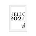 Picture of Hello 2024 _GroupedProduct_Rectangle_Portrait_Framed_Matted_