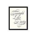 Picture of Tonight Let's Party _GroupedProduct_Rectangle_Portrait_Framed_Matted_