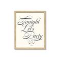 Picture of Tonight Let's Party _GroupedProduct_Rectangle_Portrait_Framed_Matted_