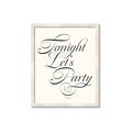 Picture of Tonight Let's Party _GroupedProduct_Rectangle_Portrait_Framed_Matted_