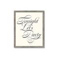 Picture of Tonight Let's Party _GroupedProduct_Rectangle_Portrait_Framed_Matted_