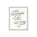 Picture of Tonight Let's Party _GroupedProduct_Rectangle_Portrait_Framed_Matted_