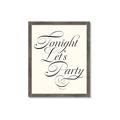 Picture of Tonight Let's Party _GroupedProduct_Rectangle_Portrait_Framed_Matted_