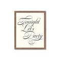Picture of Tonight Let's Party _GroupedProduct_Rectangle_Portrait_Framed_Matted_