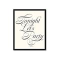 Picture of Tonight Let's Party _GroupedProduct_Rectangle_Portrait_Framed_Matted_