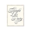 Picture of Tonight Let's Party _GroupedProduct_Rectangle_Portrait_Framed_Matted_