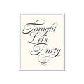 Picture of Tonight Let's Party _GroupedProduct_Rectangle_Portrait_Framed_Matted_