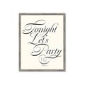Picture of Tonight Let's Party _GroupedProduct_Rectangle_Portrait_Framed_Matted_
