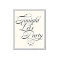 Picture of Tonight Let's Party _GroupedProduct_Rectangle_Portrait_Framed_Matted_