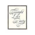 Picture of Tonight Let's Party _GroupedProduct_Rectangle_Portrait_Framed_Matted_