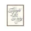 Picture of Tonight Let's Party _GroupedProduct_Rectangle_Portrait_Framed_Matted_