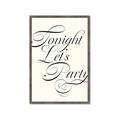 Picture of Tonight Let's Party _GroupedProduct_Rectangle_Portrait_Framed_Matted_