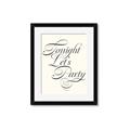 Picture of Tonight Let's Party _GroupedProduct_Rectangle_Portrait_Framed_Matted_