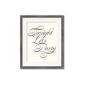 Picture of Tonight Let's Party _GroupedProduct_Rectangle_Portrait_Framed_Matted_