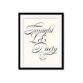 Picture of Tonight Let's Party _GroupedProduct_Rectangle_Portrait_Framed_Matted_