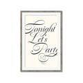 Picture of Tonight Let's Party _GroupedProduct_Rectangle_Portrait_Framed_Matted_