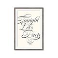 Picture of Tonight Let's Party _GroupedProduct_Rectangle_Portrait_Framed_Matted_