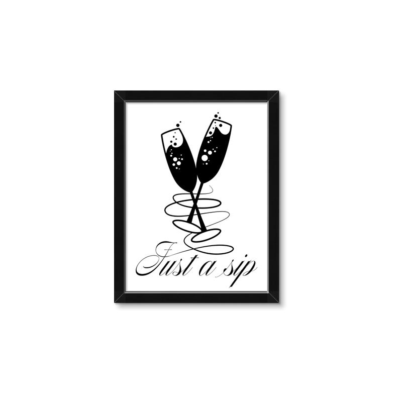 Picture of Just a Sip _GroupedProduct_Rectangle_Portrait_Framed_Matted_