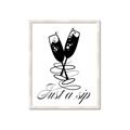 Picture of Just a Sip _GroupedProduct_Rectangle_Portrait_Framed_Matted_