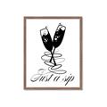 Picture of Just a Sip _GroupedProduct_Rectangle_Portrait_Framed_Matted_