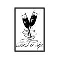 Picture of Just a Sip _GroupedProduct_Rectangle_Portrait_Framed_Matted_
