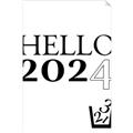 Picture of Hello 2024 _GroupedProduct_Rectangle_Portrait_Unframed_Print_Only_